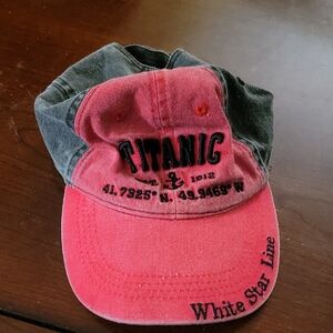 Titanic Red and Gray Cap